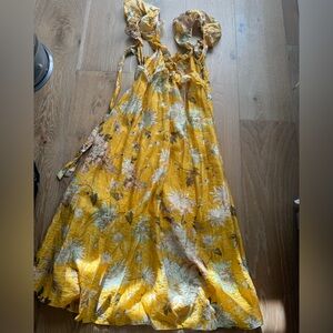 H&M frill maxi dress